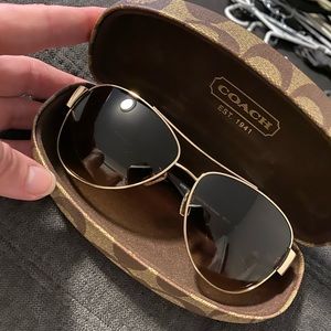Coach aviator sunglasses